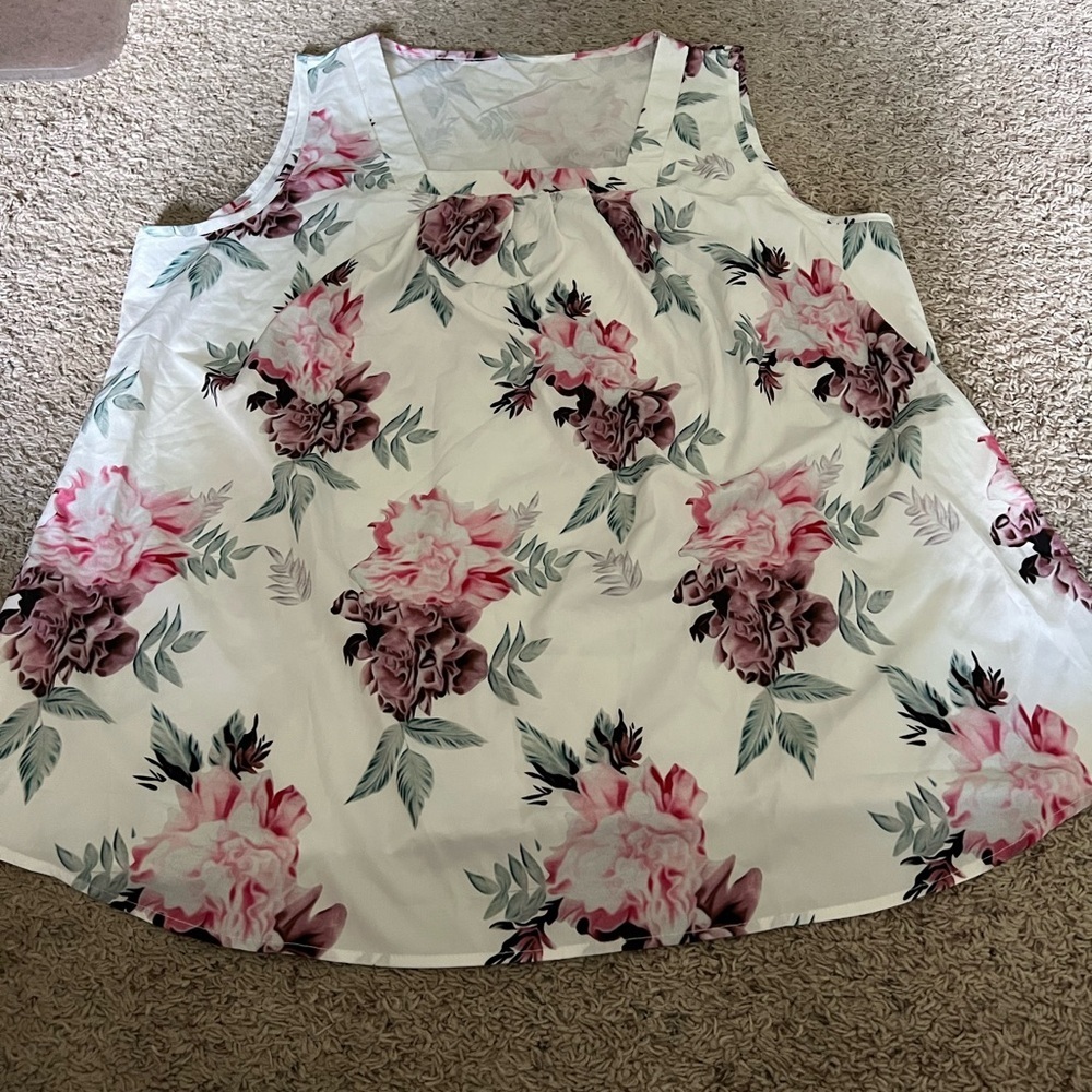 Floral tank top